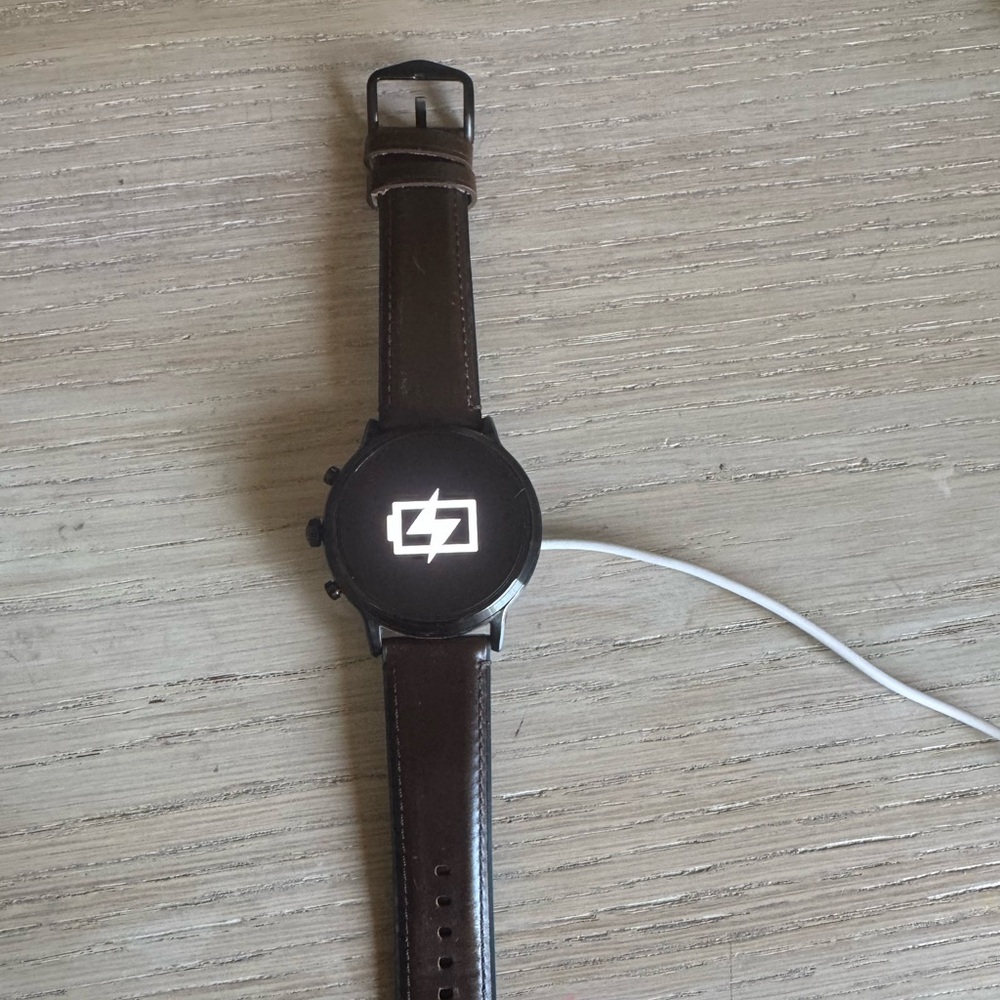 Fossil Black and Brown Men's Smart Watch.